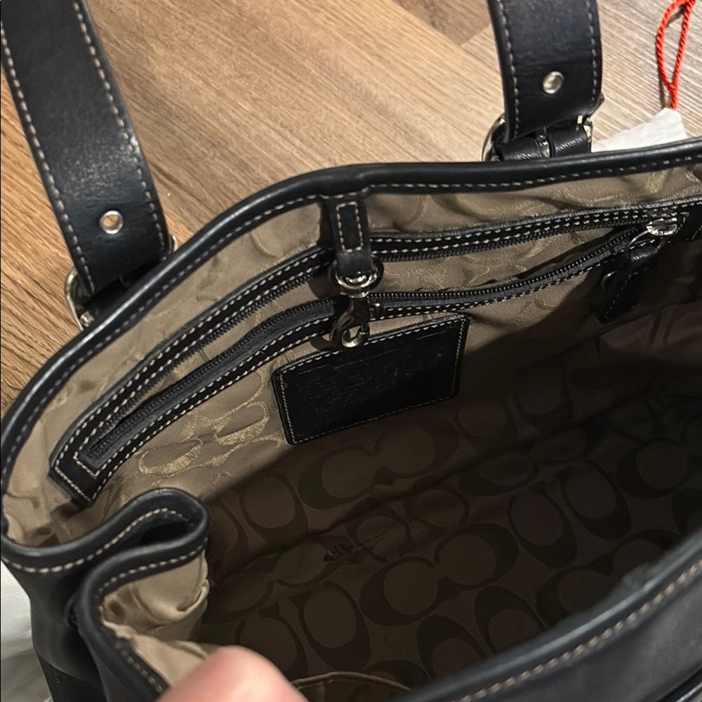 Coach Black Leather Handbag - Picture 3 of 3